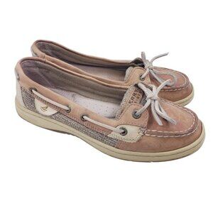 Sperry Top Sider Angelfish Leather Slip On Casual Boat Shoes Women's Size 6.5